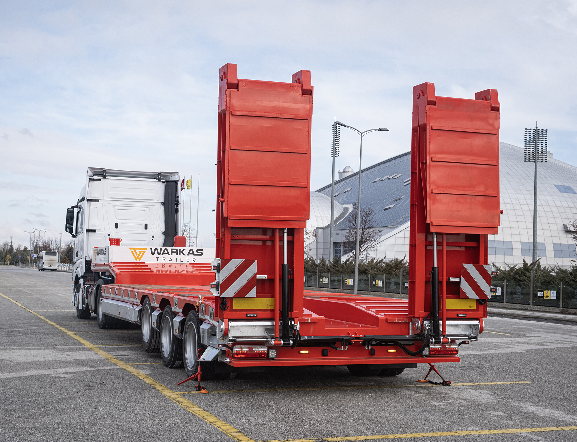 Warkas Trailer Kırmızı Lowbed